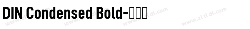 DIN Condensed Bold字体转换